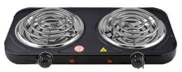 Saisho HP-10(6)  Double Coil Electric Hot Plate Black
