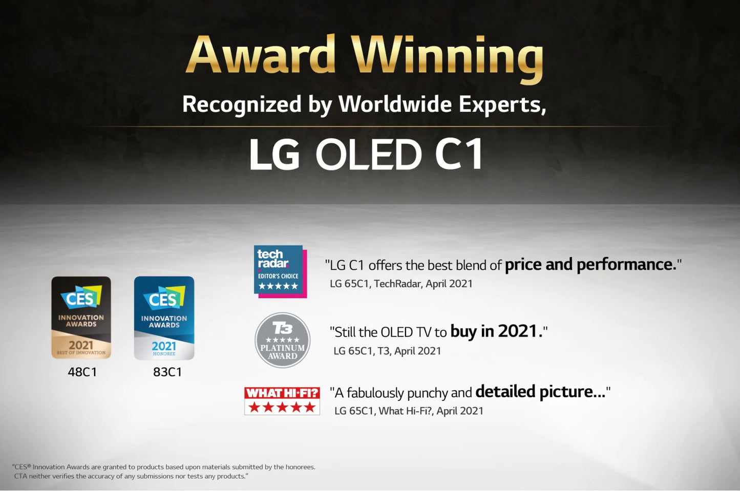 LG 55 Inch OLED C1 Series UHD 4K Smart TV