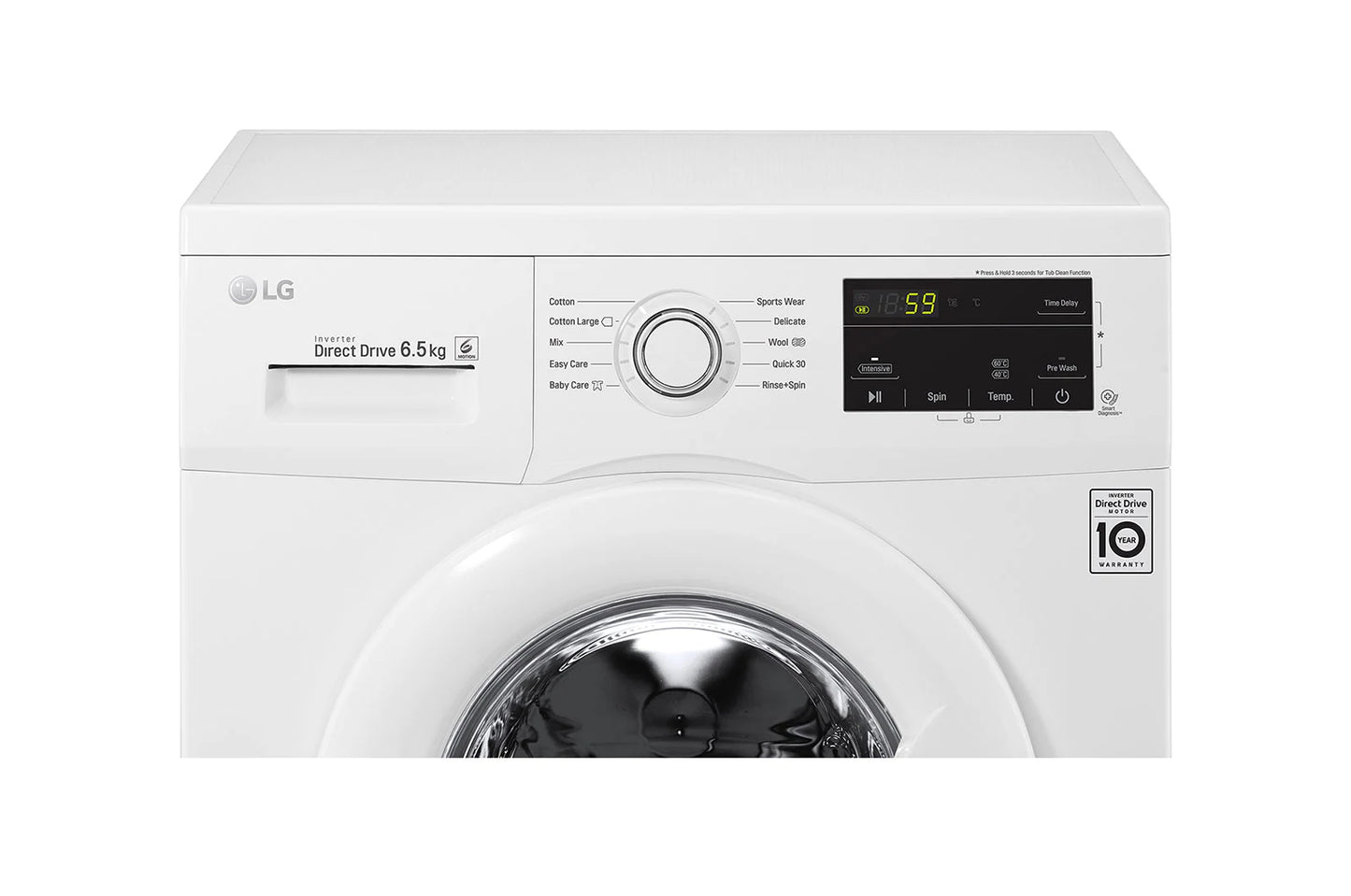Lg 6.5kg Front Loader Inverter Washing Machine WM 2J3WDNP0